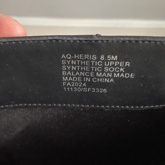 Aqua Black Tall Heris Studded Pointed Toe Boots 2" Heel Size 8.5 Punk Goth - Picture 4 of 5